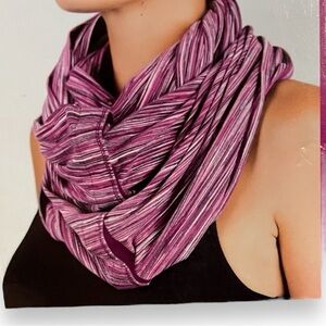 Champion Snap Scarf  Lightweight Shrug Pink One Size